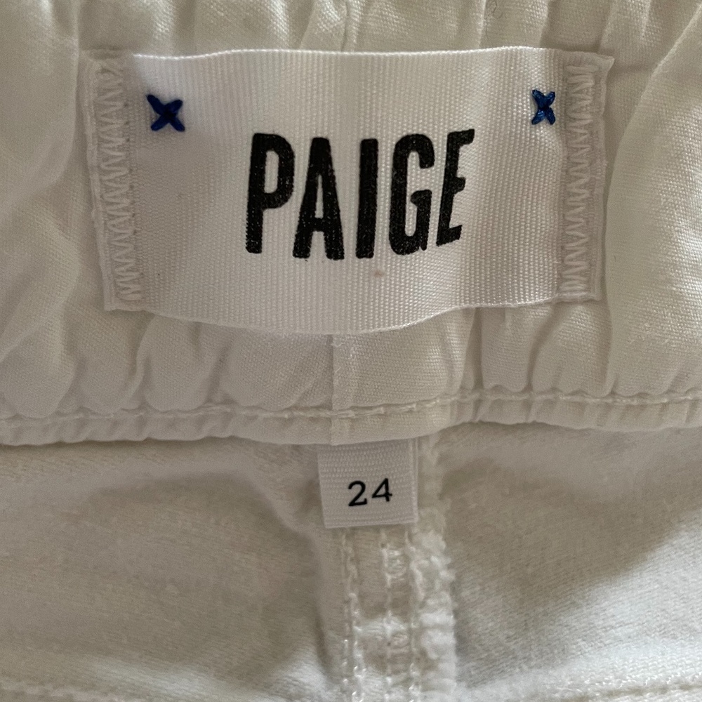 Paige white jeans size 24